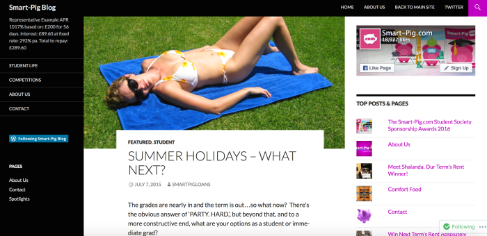 Summer Holidays article